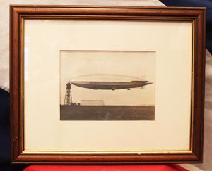 Framed Original Photo of His Majesty's Airship R100,
