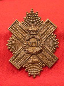 British Pre- 1881 XCII 92nd Gordon Highlanders Uniform Cross Belt …
