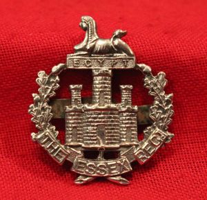 A 1930's Essex Regt. Silver Officers Cap Badge