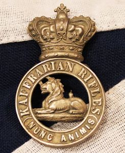 A Victorian Kaffrarian Rifles Badge, of South Africa, Motto 'Nunc …