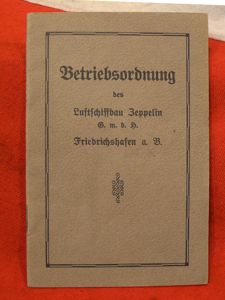 Operation of Regulations of Zeppelin Airship Construction in Freidrichafen