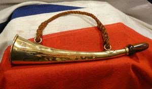 A Most Interesting French Post Chaise Horn. Brass Trumpet, Horn …