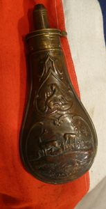 A Nice 19th Century Patent Powder Flask