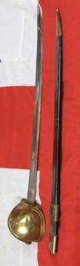 A Large Half Bowl Brass Hilted Cutlass With Steel Single …