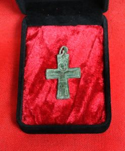 A Beautifully Detailed Early Christian, Ancient Roman Crucifix, Byzantine Empire, …