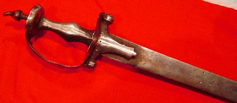 Early 17th to 18th Century Sikh Khanda Hilt Firangi Long Sword — image 3