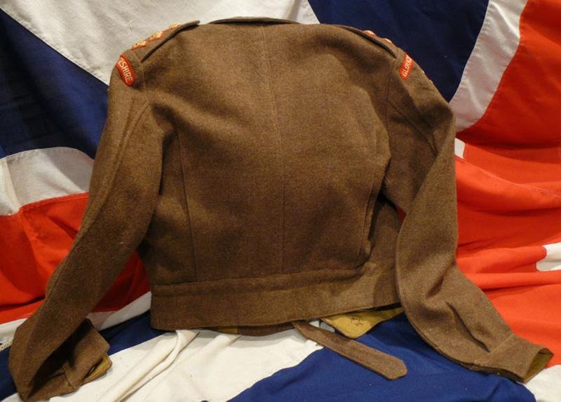 Most Rare Original Officer's Battledress Tunic WW2 Issue, For Capt Devos Gloucestershire Regt. Special Forces and Intelligence Officer — image 3