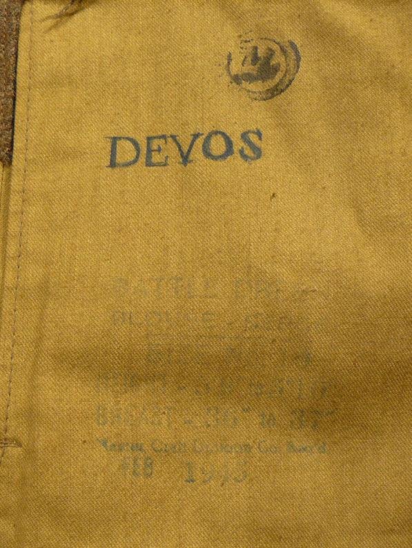 Most Rare Original Officer's Battledress Tunic WW2 Issue, For Capt Devos Gloucestershire Regt. Special Forces and Intelligence Officer — image 5