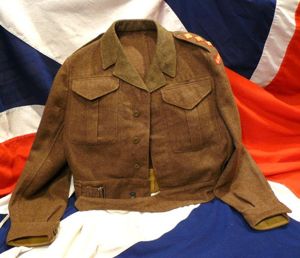 Most Rare Original Officer's Battledress Tunic WW2 Issue, For Capt …