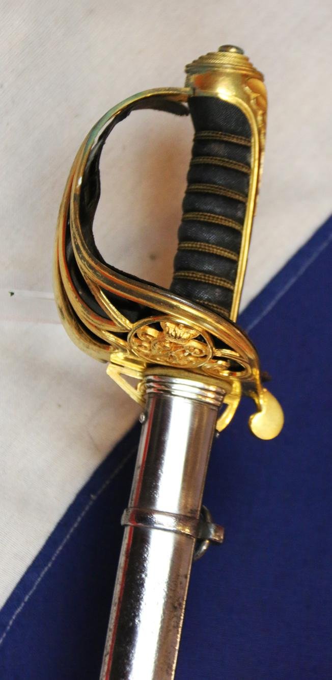 Very Fine & Beautiful, Victorian, 'Scottish' Officer's Sword of Presentation Grade, 29th Lanarkshire Regt. Volunteers. Presented By His Company to Captain Hincksman in 1875.Identical to The Sword Used by Lt Bromhead at Rorke's Drift — image 6