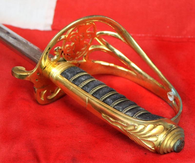 Very Fine & Beautiful, Victorian, 'Scottish' Officer's Sword of Presentation Grade, 29th Lanarkshire Regt. Volunteers. Presented By His Company to Captain Hincksman in 1875.Identical to The Sword Used by Lt Bromhead at Rorke's Drift — image 7