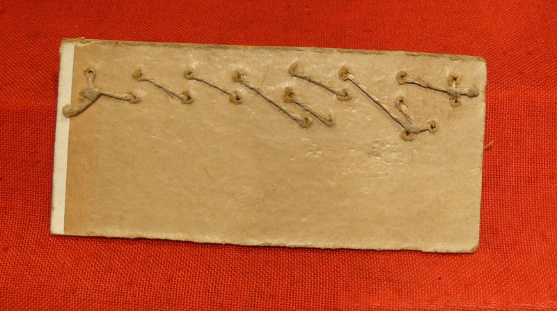 An Extraordinarily Rare Piece of Earliest Aeronautica, Airship Zeppelin 'Sample Card' For Picture Frame Mounts Circa 1915. Sold to the Family's of Airship Crew in WW1 — image 2