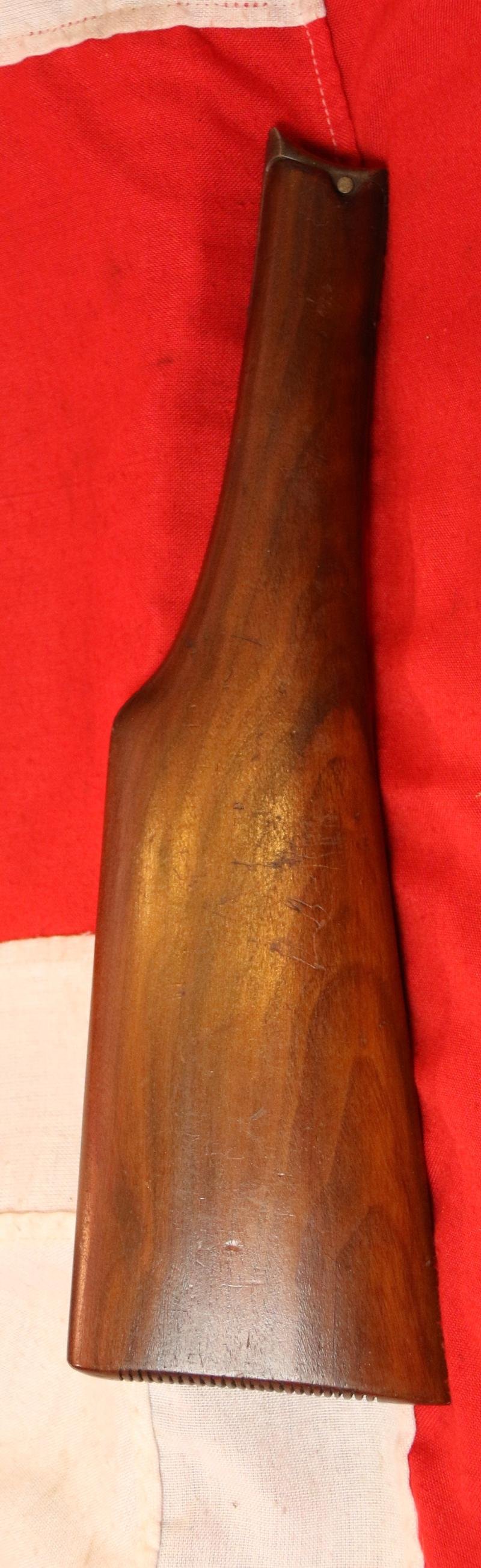 A Beautiful Quality 'Commercial' Walnut Gunstock For an Imperial German Luger Semi Auto Pistol, Likely the Long Barrel Navy or Artillery Luger. These Luger Accessories Are Now Pretty Rare & Turn Up Most Infrequently. — image 2