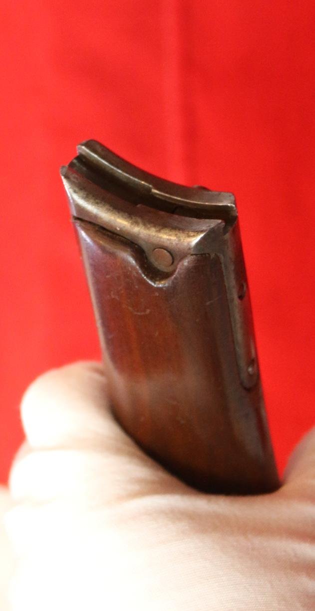 A Beautiful Quality 'Commercial' Walnut Gunstock For an Imperial German Luger Semi Auto Pistol, Likely the Long Barrel Navy or Artillery Luger. These Luger Accessories Are Now Pretty Rare & Turn Up Most Infrequently. — image 5