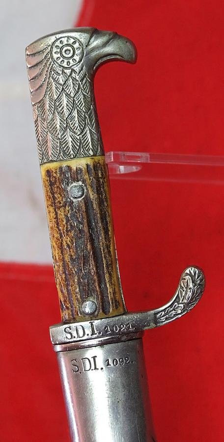 A Very Fine, Section Marked, S.D., WW2 German Polizei Dagger. by Holler. One of Two Polizei Daggers Just Arrived But Sold Seperately. — image 4
