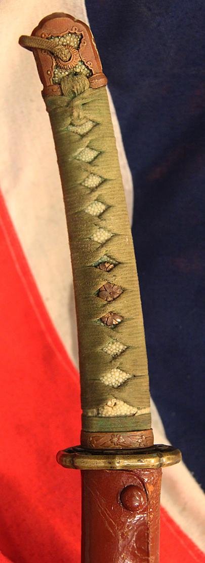 A Superb Nagamaki Naoshi 'Uno Kubi Zukuri' Bladed 500 Year Old Koto Era Samurai Sword Signed Kanesada Saku of Seki Dated 1521, Last Used and Surrendered In 1945 — image 6