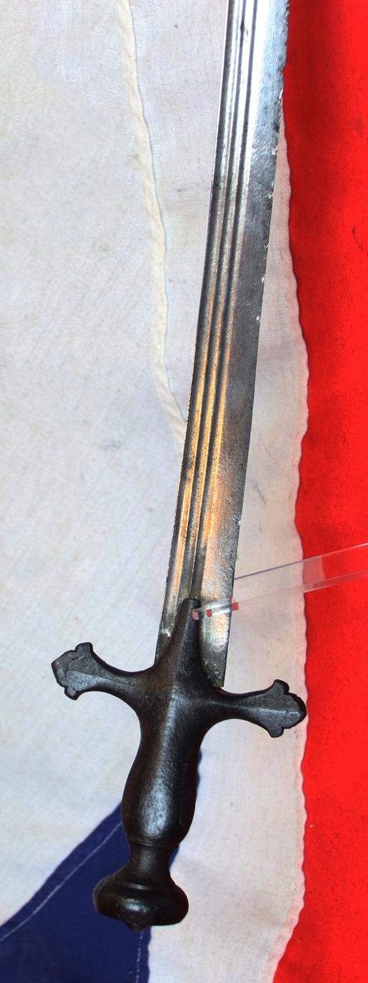 Historical 17th-18th Century Indian Tulwar Sword From the Siege and Relief Of Lucknow. Battle Trophy of Irish Captain Of the 32nd Foot, Capt. H.G.Browne From a Collection Swords From The Battles & Defence. Sword With Dozens Of Hand To Hand Combat Cuts — image 2