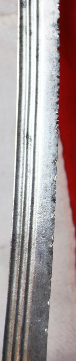 Historical 17th-18th Century Indian Tulwar Sword From the Siege and Relief Of Lucknow. Battle Trophy of Irish Captain Of the 32nd Foot, Capt. H.G.Browne From a Collection Swords From The Battles & Defence. Sword With Dozens Of Hand To Hand Combat Cuts — image 3