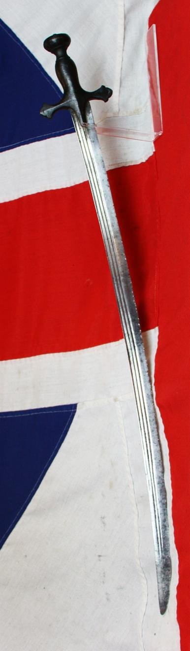 Historical 17th-18th Century Indian Tulwar Sword From the Siege and Relief Of Lucknow. Battle Trophy of Irish Captain Of the 32nd Foot, Capt. H.G.Browne From a Collection Swords From The Battles & Defence. Sword With Dozens Of Hand To Hand Combat Cuts — image 4