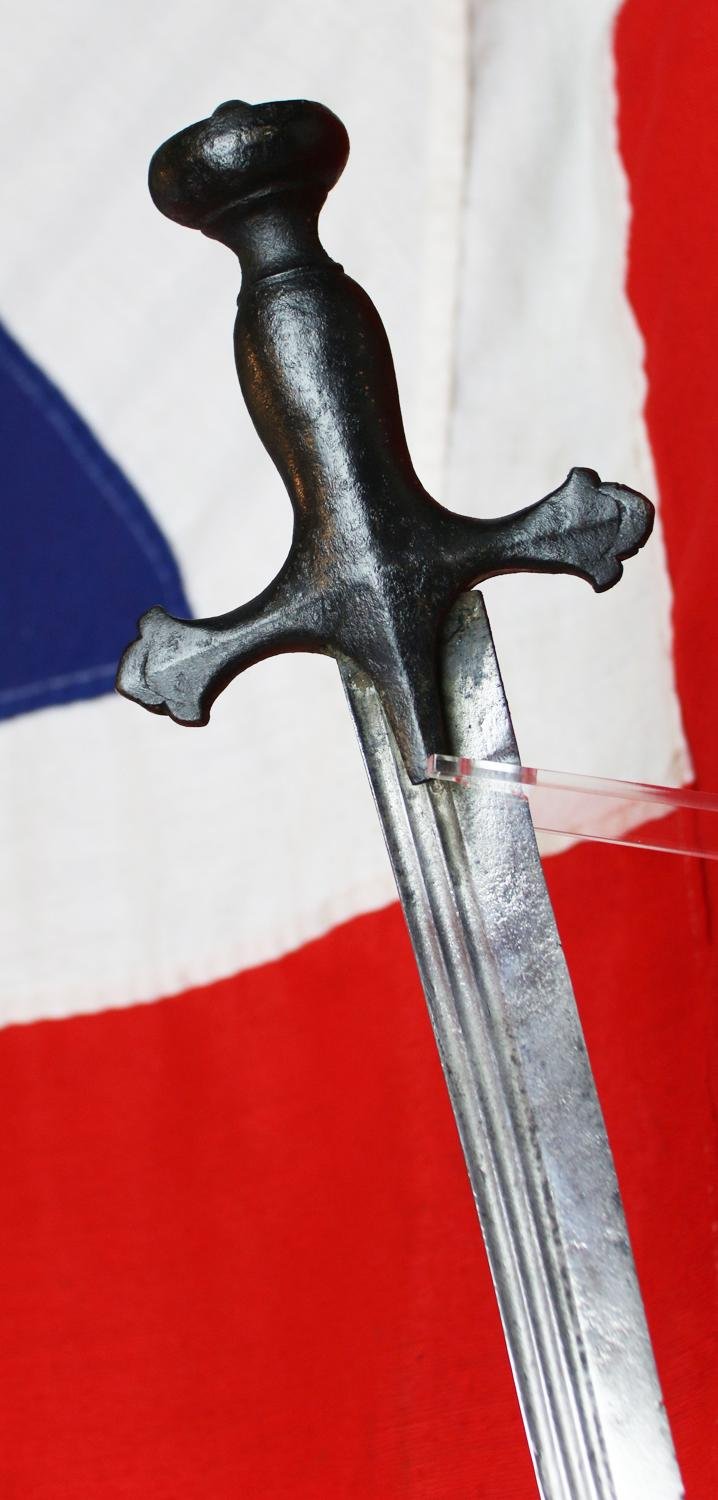 Historical 17th-18th Century Indian Tulwar Sword From the Siege and Relief Of Lucknow. Battle Trophy of Irish Captain Of the 32nd Foot, Capt. H.G.Browne From a Collection Swords From The Battles & Defence. Sword With Dozens Of Hand To Hand Combat Cuts — image 6