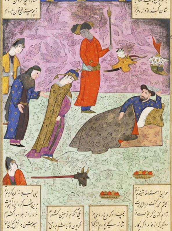 A Fine Antique Indo-Persian Ceromonial 'Mace of Rostam' the Bull's Head Mace — image 7