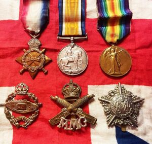 Trio of WW1 Service Medals of Sapper Mumby Royal Engineers. …