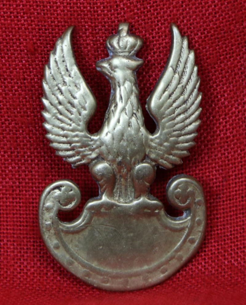 Original, 1939 Pattern WW2 Free Polish Forces (Army In Exile) Beret Side Cap Badge. Cast With Threaded Stem Mount — image 2