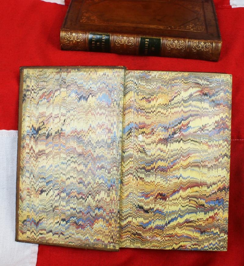 Trollope 1st Edition a Summer in Brittany 2 Vols. 1840 Beautifully Fully Bound in Fine Calf with Gilt Decoration 10 Etched Plates by A. Hervieu, Presented to Colonel Lord Brownlow Thomas Montagu Cecil {Colonel of the Scots Guards} — image 8