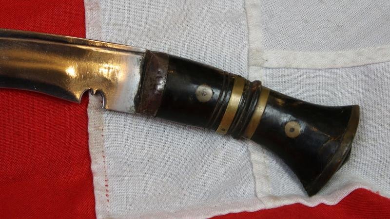 A Superb WW2 Ghurkha's Kukri Combat Knife 'Ayo Gorkali' The Gurkha Battle Call 'The Gurkhas Are Coming!' Field Marshall Manekshaw once said, ' If someone says he does not fear death, then he is either telling a lie or he is a Gurkha'. — image 5