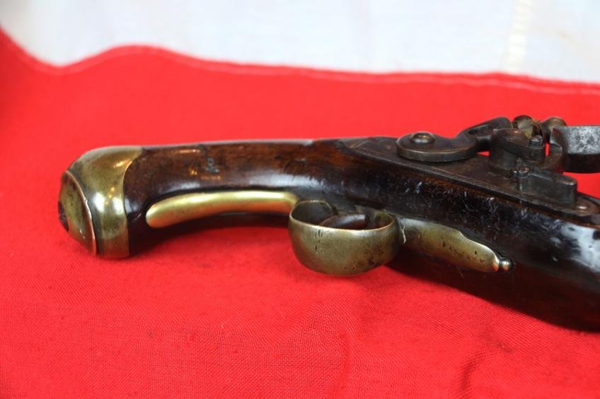 A Fine 1802 Tower of London New Land Pattern 'G.R.Crown' Lock Napoleonic Wars Light Dragoon Trooper's Flintlock Pistol. Used From The Peninsular War To The Battle of Waterloo Period. — image 9
