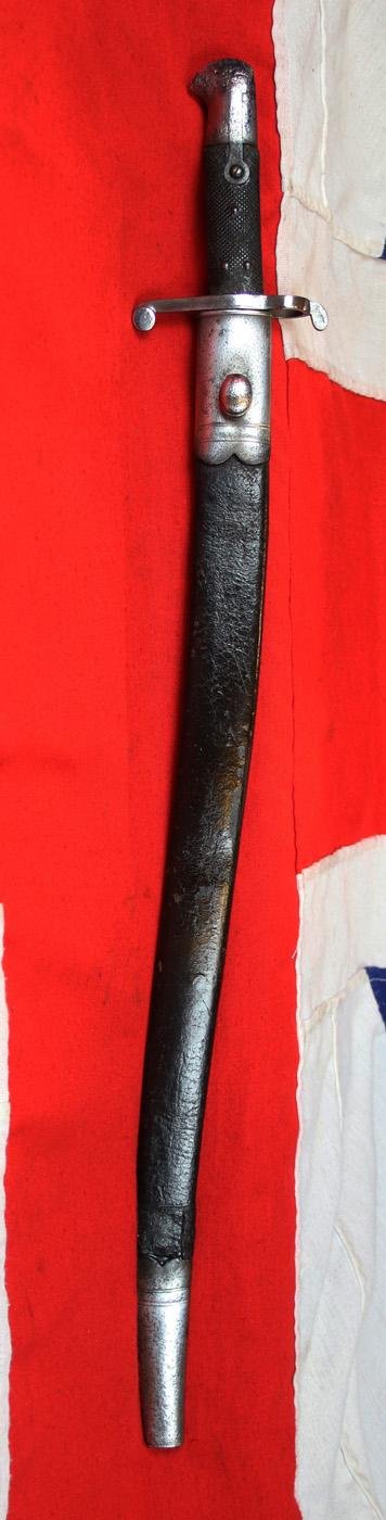 Fabulous, Historical Service Issue 1856-8 Two Band Enfield Yataghan Sword Bayonet Used With P1853 Enfield Rifles In The Indian Mutiny, The Opium War in China, The American Civil War, 1861-65 & The Japanese Boshin War & The Satsuma Rebellion — image 3