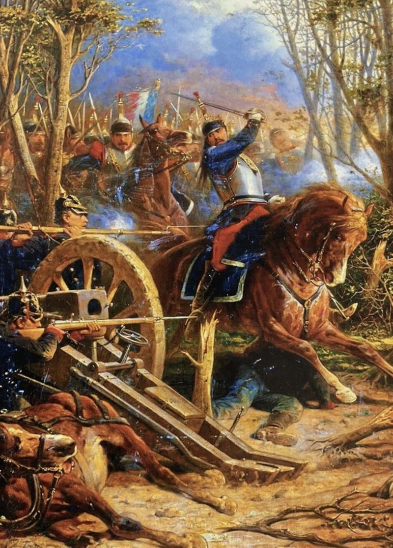 A Magnificent Antique, Original, French Cuirassiers Helmet 1872. French Cuirassiers Still In Combat Service in World War I, 1914. They Were the Last Troops Combat In Full Dress Armour in History. Possibly The Best Example You May Ever See — image 2