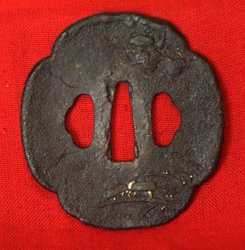 A Stunning, Antique, Edo Period Circa 1660 'Dragon Horimono' Shinto Horseman's Katana. With A Carved Horimono Blade of a Dragon. With a Superb Suguha Hamon That Transforms With Choji Elements At The Top Section — image 3