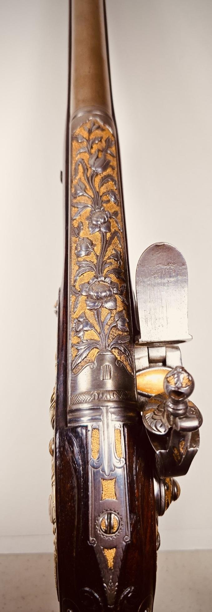 One Of The Finest Quality Museum Grade French Napoleonic Flintlock Pistols One Will Ever See Outside Of The World Renowned Musee De l'armee Les Invalides Paris. Exactly The Quality As Was Presented By Emperor Napoleon To His Royal Allies & Marshals — image 2