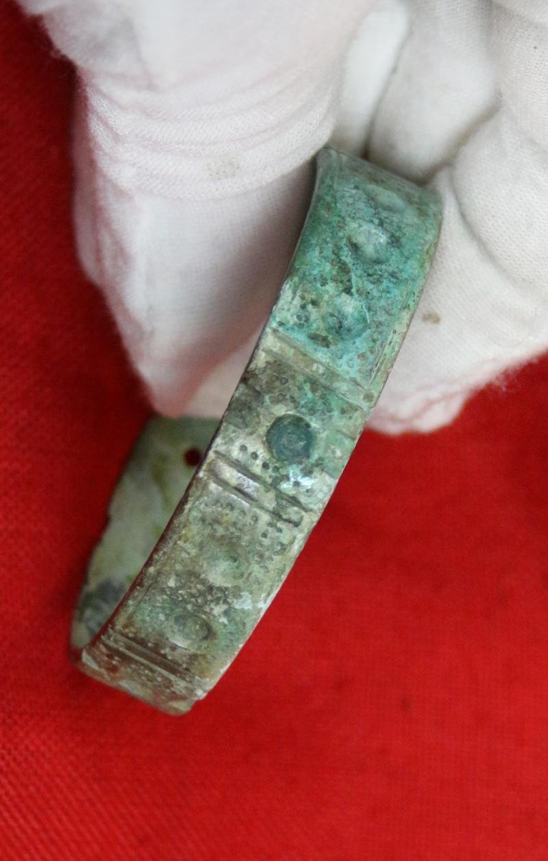 A Most Fine Original Copper-Bronze Imperial Roman Legionary's Military Bravery Award Armilla, {Bracelet} Awarded for Military Gallantry Around 1700 Years Old — image 2