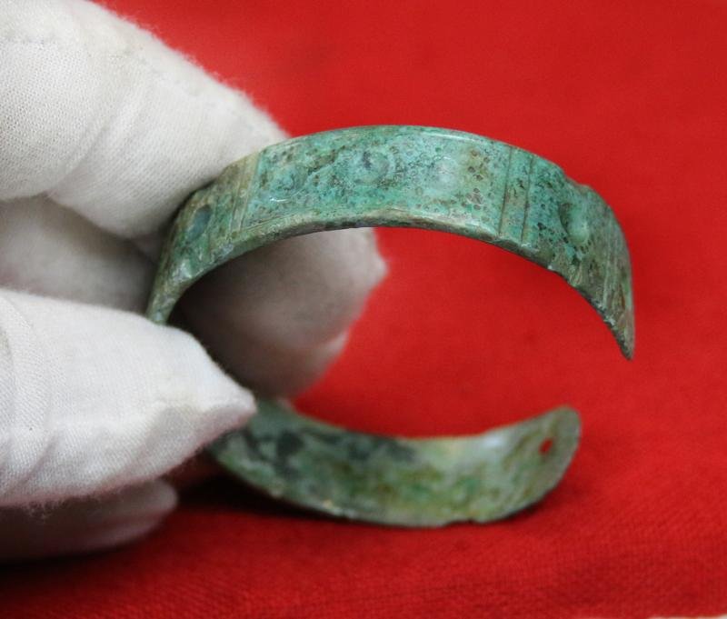 A Most Fine Original Copper-Bronze Imperial Roman Legionary's Military Bravery Award Armilla, {Bracelet} Awarded for Military Gallantry Around 1700 Years Old — image 5