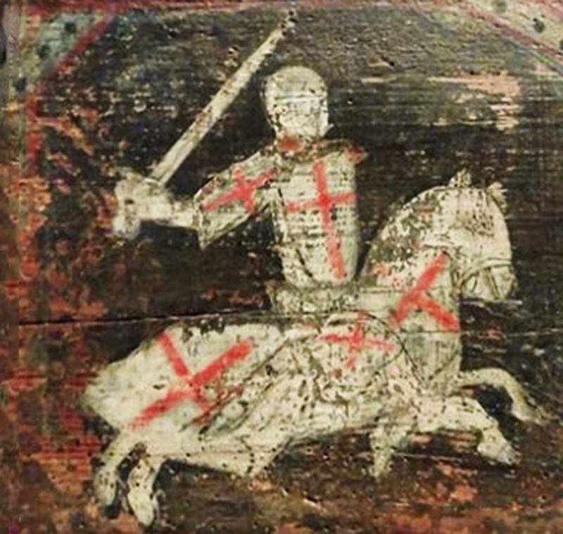 Early Crusades Reliquary, Pectoral, Encolpion Cross. Containing A Shard of The True Cross. Hinged, Neck Cross Of the Ancient Holy Land. Likely Presented to a Warrior Knight Before His Departure for the Crusade, by an Archbishop or The Pope. 1000 Years Old — image 9