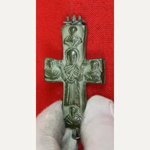 Early Crusades Reliquary, Pectoral, Encolpion Cross. Containing A Shard of …