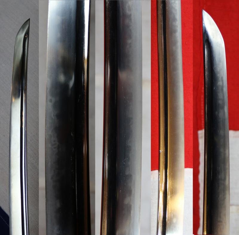 A Stunning, Early, Signed Munemitsu, Bizen School Koto Blade Katana With Hi Circa 1480. A Most Beautiful And Incredibly Elegant Ancient Samurai Sword By a Master Smith Of the 15th Century, Of The Reign Of The Emperor Go-Tsuchimikado (後土御門天皇) — image 3