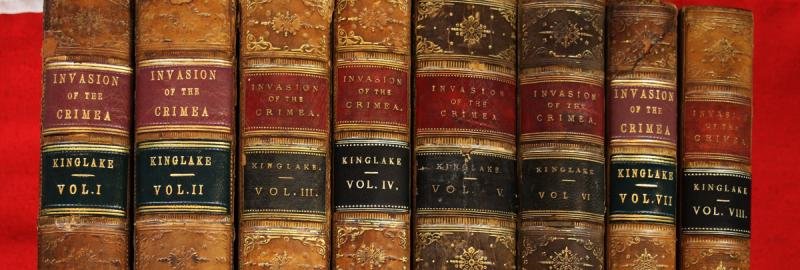A Superb Original Set Of Beautifully Leather Bound, Famous Historical Accounts Of The Crimean War By Kinglake, Alexander William. The Invasion of the Crimea: Its Origin, and an Account of its Progress to the Death of Lord Raglan. Including Ist Editions — image 2