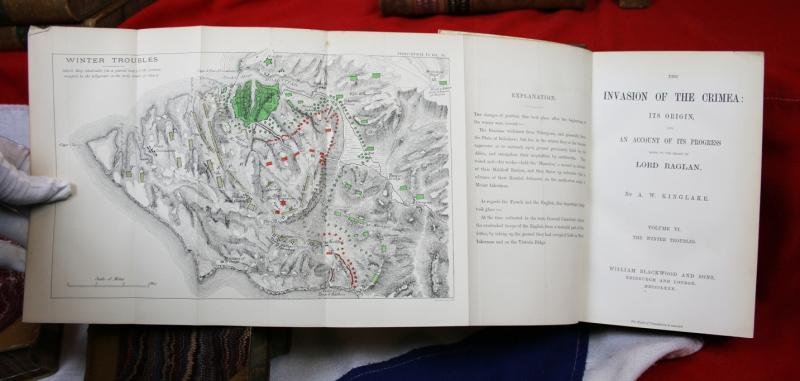 A Superb Original Set Of Beautifully Leather Bound, Famous Historical Accounts Of The Crimean War By Kinglake, Alexander William. The Invasion of the Crimea: Its Origin, and an Account of its Progress to the Death of Lord Raglan. Including Ist Editions — image 6