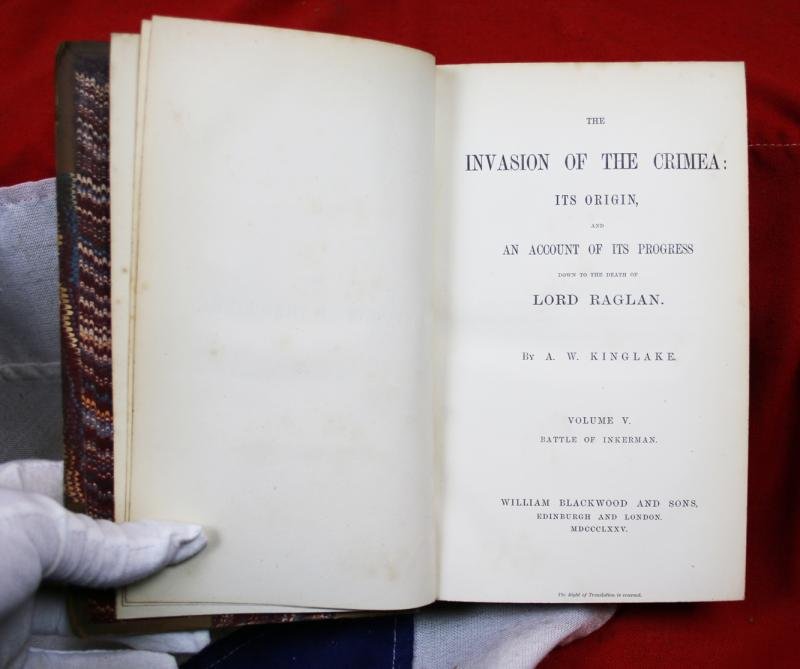 A Superb Original Set Of Beautifully Leather Bound, Famous Historical Accounts Of The Crimean War By Kinglake, Alexander William. The Invasion of the Crimea: Its Origin, and an Account of its Progress to the Death of Lord Raglan. Including Ist Editions — image 7