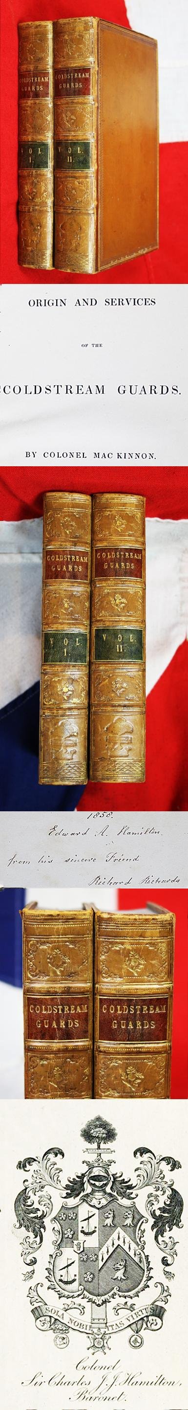 Origin and Services of the Coldstream Guards, Presented to 4th & 2nd Baronet Hamilton, Edward A. Hamilton, {later Capt.} Coldstream Guards in 1858. Heir to Major Sir Charles J.J. Hamilton, 3rd Baronet Hamilton, Hero of Alma, Scots Fusilier Guards — image 8