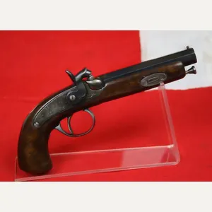 An Original, Antique, Small Continental 'Derringer' Back-Action Percussion Lock Pocket …