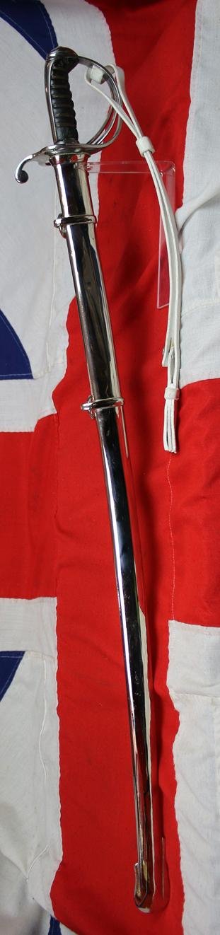 A Simply Superb Looking Original, Victorian, 8th King's Royal Irish Hussars 'Charge of the Light Brigade', 1821 Pattern, Hussar Trooper's Sword In Simply Amazing Fully Restored and Conserved Condition. With White Buff Hide Knot — image 7