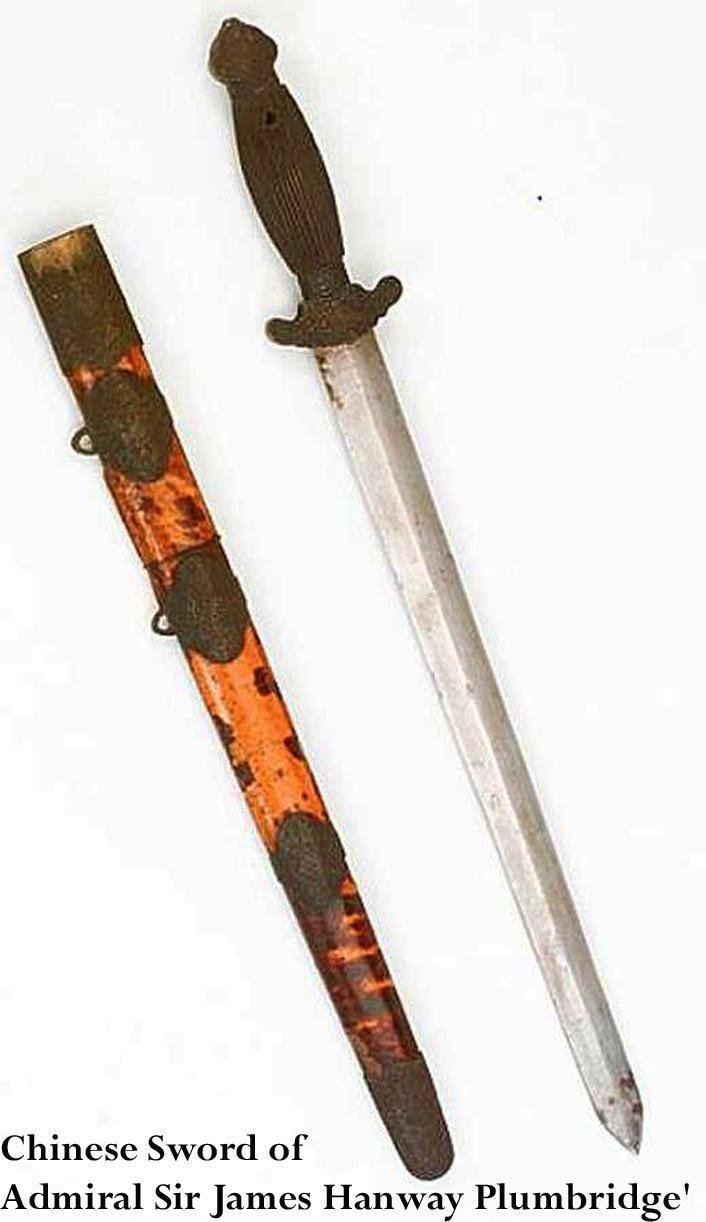 A Most Scarce Antique Ching Dynasty Chinese Shuāngjiàn (雙劍). A Twin-Sword Jian, Late 18th Early 19th century. Near Identical to Admiral Sir James Hanway Plumbridge's Sword in the National Maritime Museum Collection. His Sword Was a Single Blade Version — image 10