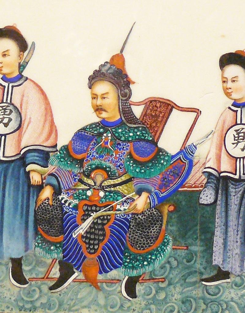 A Most Scarce Antique Ching Dynasty Chinese Shuāngjiàn (雙劍). A Twin-Sword Jian, Late 18th Early 19th century. Near Identical to Admiral Sir James Hanway Plumbridge's Sword in the National Maritime Museum Collection. His Sword Was a Single Blade Version — image 9