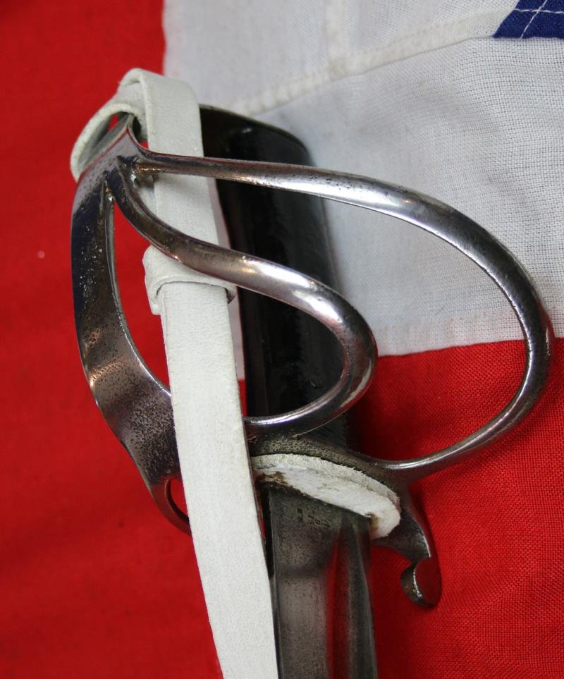 Superb Crimean War 1853 Issue British Cavalry Sabre, Exactly as Used by The Charge of the Light Brigade, and, The {Less Well Known, Yet Ironically More Successful} Charge of the Heavy Brigade. In Its Stunning Steel Scabbard, With White Buff Hide Knot — image 5