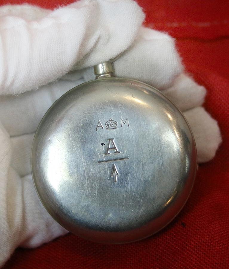 A Superb & Rare Royal Flying Corps, Royal Naval Air Service Issue Cockpit Watch. RFC Stamped. Luminous Dial Elongated Winding Stem For Gloved Pilots Winding A Superb Original Artefact & Mechanical Instrument of WW1 Aeronautical Warfare History — image 2