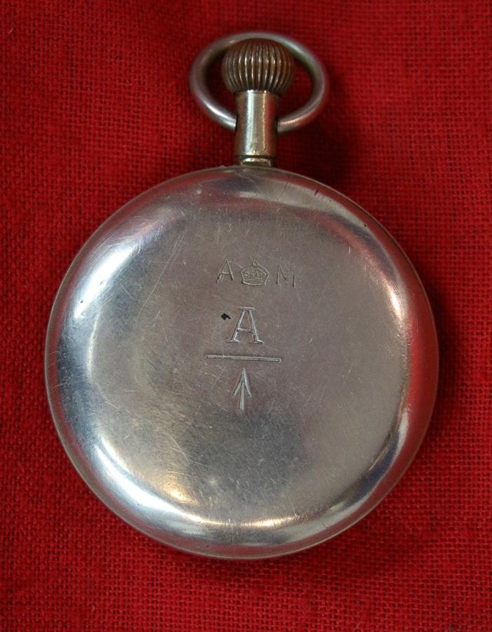 A Superb & Rare Royal Flying Corps, Royal Naval Air Service Issue Cockpit Watch. RFC Stamped. Luminous Dial Elongated Winding Stem For Gloved Pilots Winding A Superb Original Artefact & Mechanical Instrument of WW1 Aeronautical Warfare History — image 3